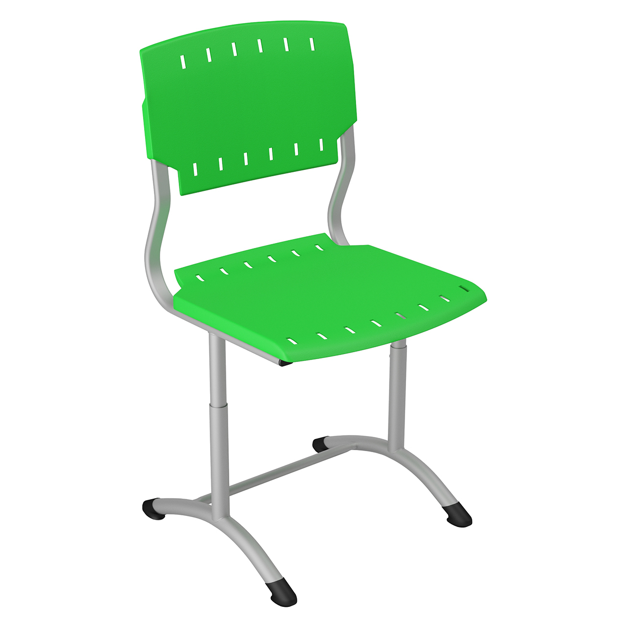 стул с пластиковым сиденьем и спинкой